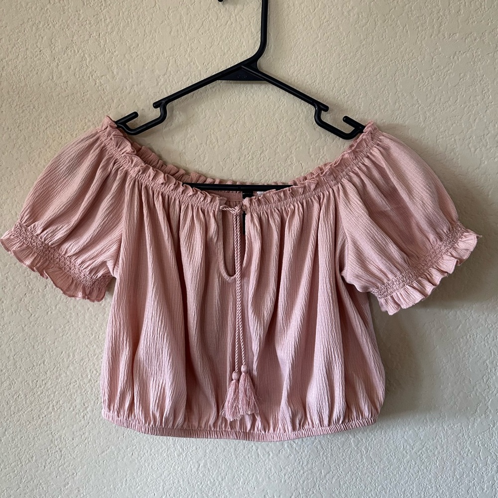 Light Pink Crop Top